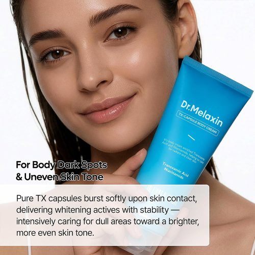 کرم کپسولی ضد لک و روشن کننده تیرگی های بدن ترانگزامیک اسید دکتر ملاکسین Dr.Melaxin TX Capsule Body Cream