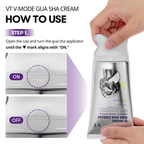 کرم گواشا ضد چروک و سفت کننده رتینال و کافئین مدل V-Mode وی تی کازمتیک VT COSMETICS V-Mode Gua Sha Cream