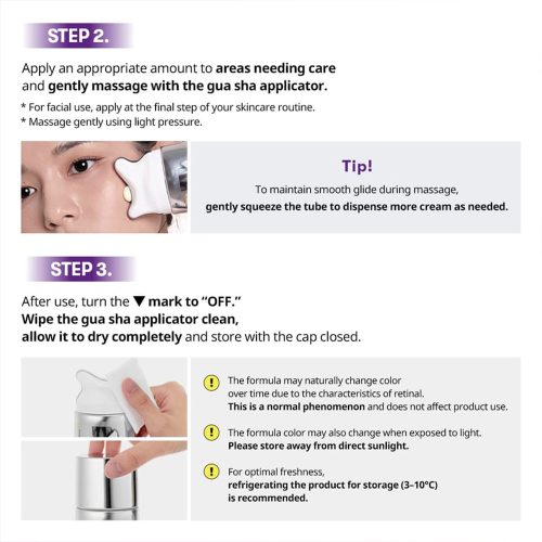 کرم گواشا ضد چروک و سفت کننده رتینال و کافئین مدل V-Mode وی تی کازمتیک VT COSMETICS V-Mode Gua Sha Cream
